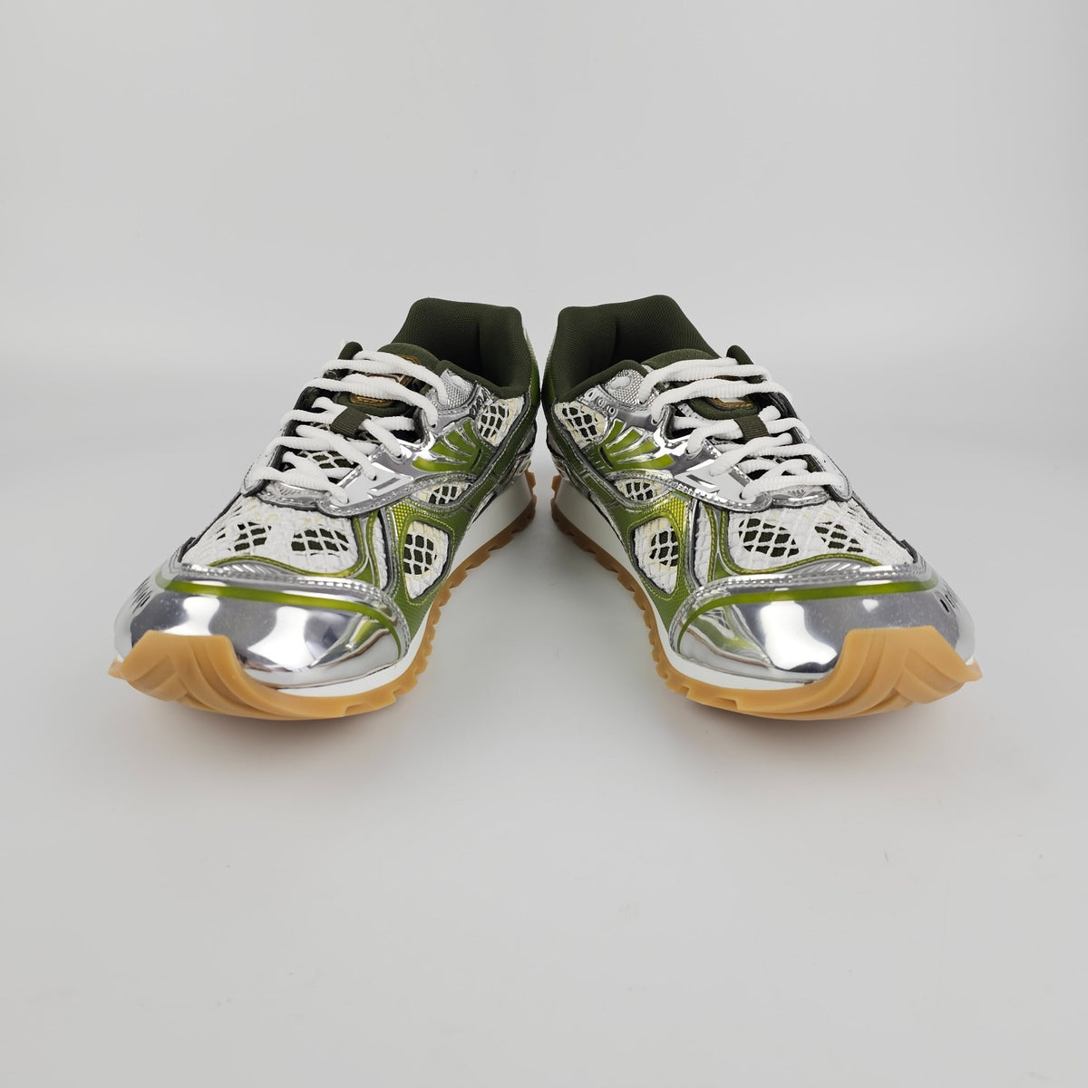 BOTTEGA VENETA Orbit $1050 Mud/White Sneakers New & Authentic