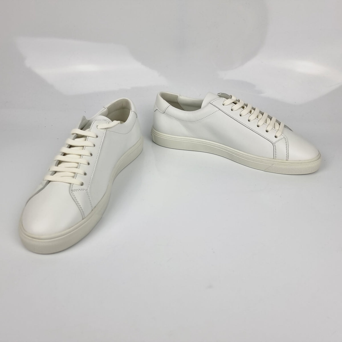 SAINT LAURENT White Andy Low Top Sneakers New