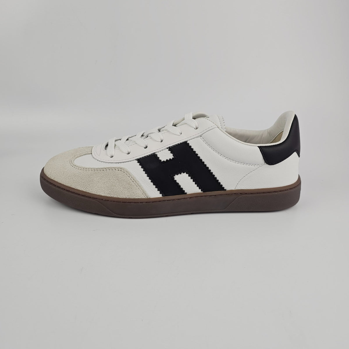 HOGAN Cool White Leather Suede Sneakers New & Authentic