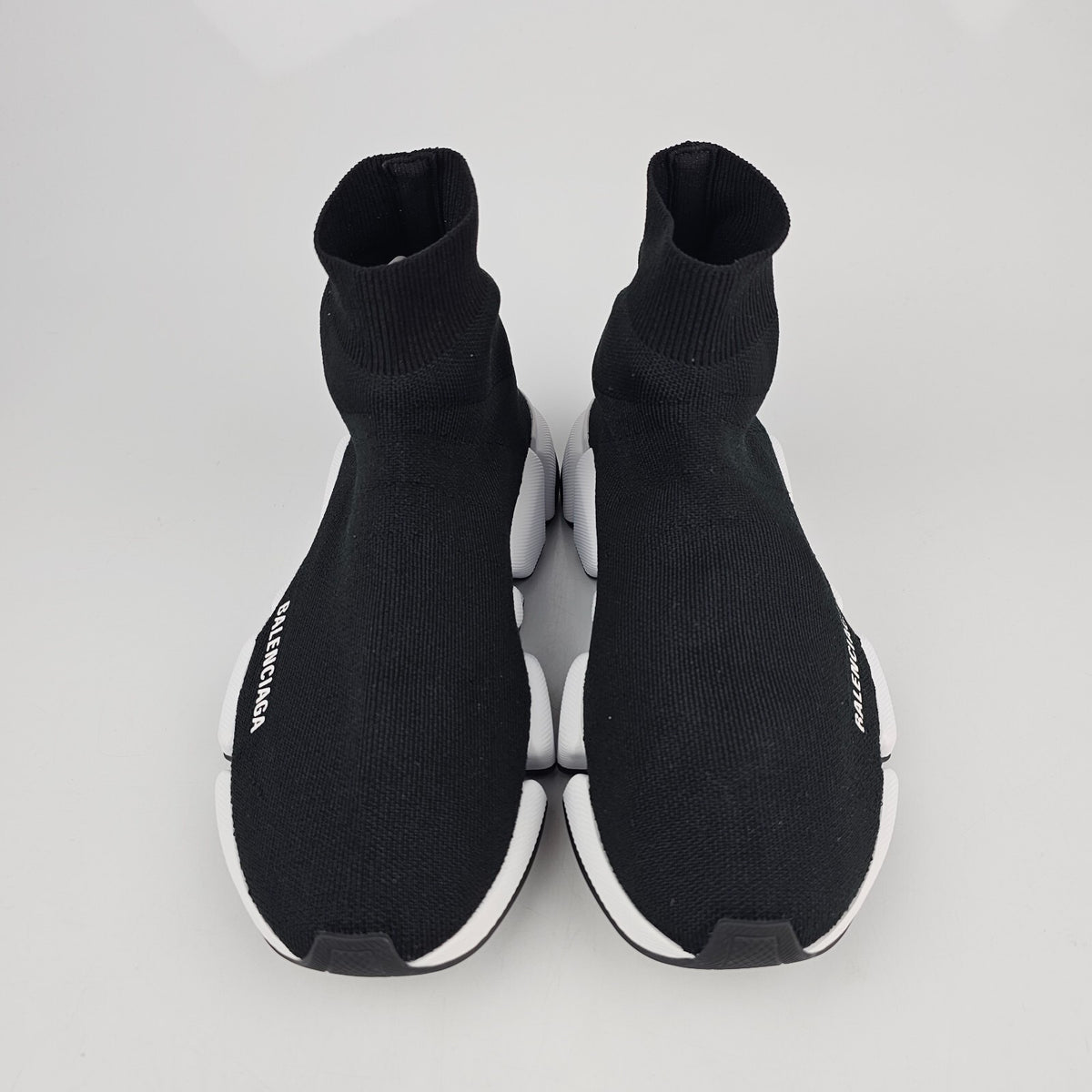 BALENCIAGA Speed 2 Men's Black And White Sneakers New