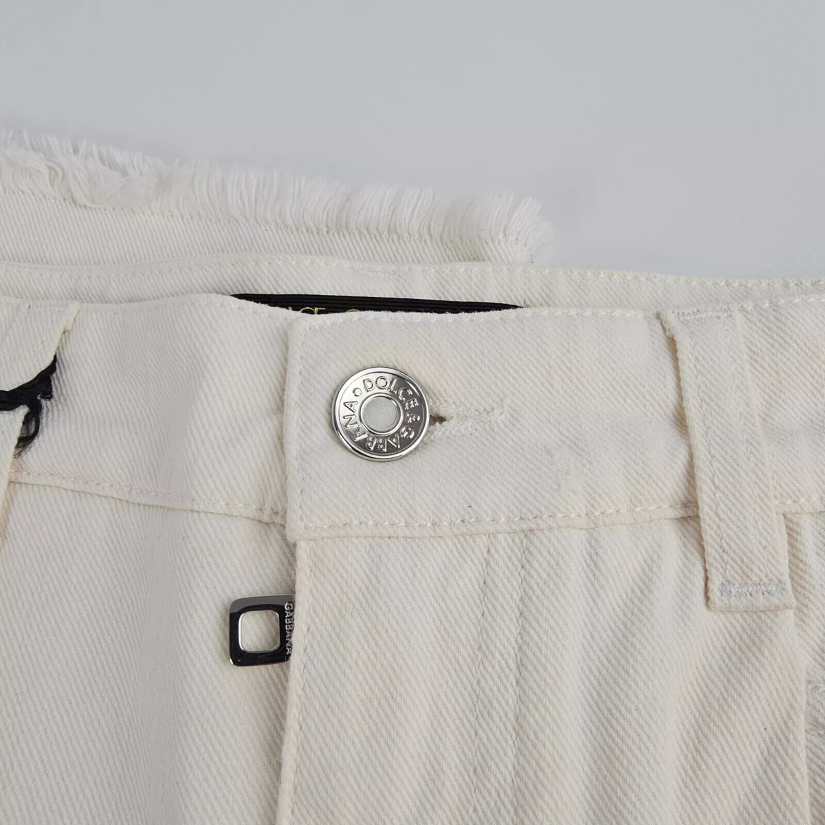 DOLCE&GABBANA White Wide Jeans New IT 44