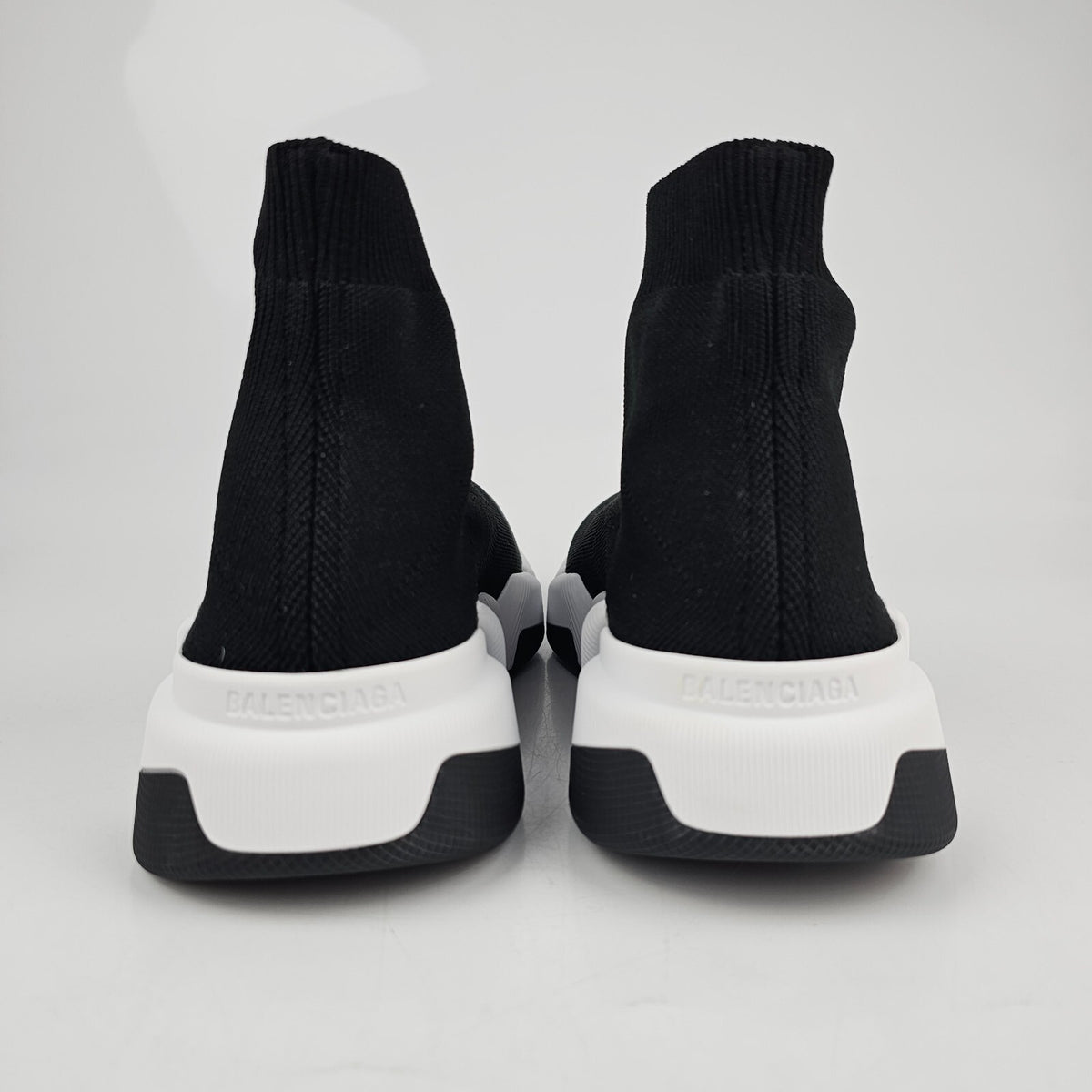 BALENCIAGA Speed 2 Men's Black And White Sneakers New