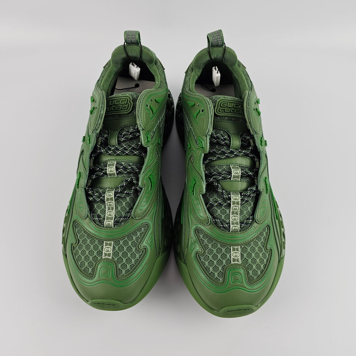 GUCCI Cub3D $1290 Men's Green Sneakers New & Authentic