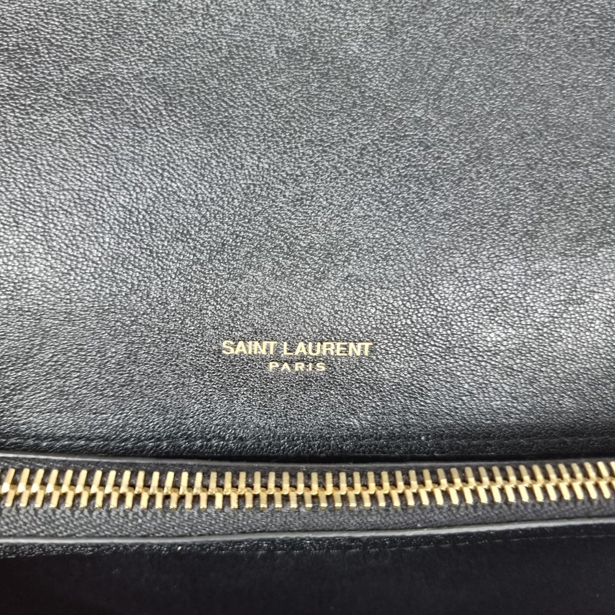 SAINT LAURENT Medium College Quilted Black Leather Bag New