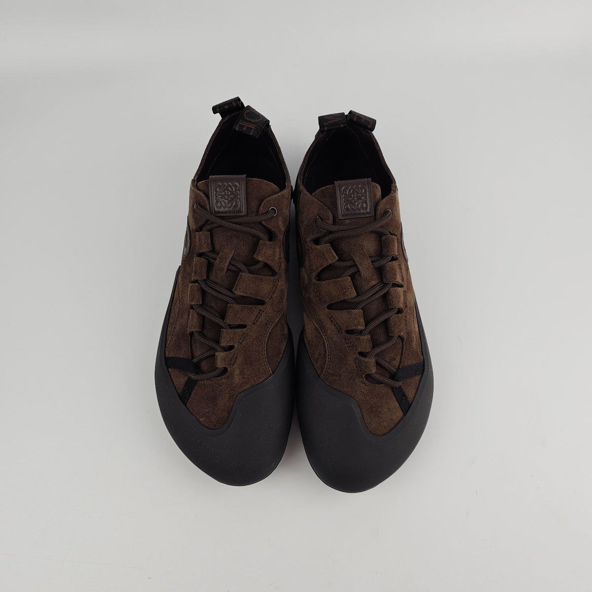 LOEWE $1100 Grip Dark Brown Sneakers New & Authentic
