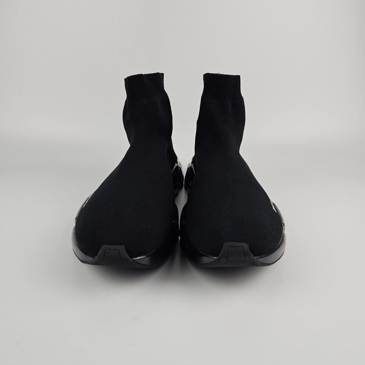 BALENCIAGA Speed 2.0 Full Clear Sole $1100 Men's Black Sneakers New & Authentic
