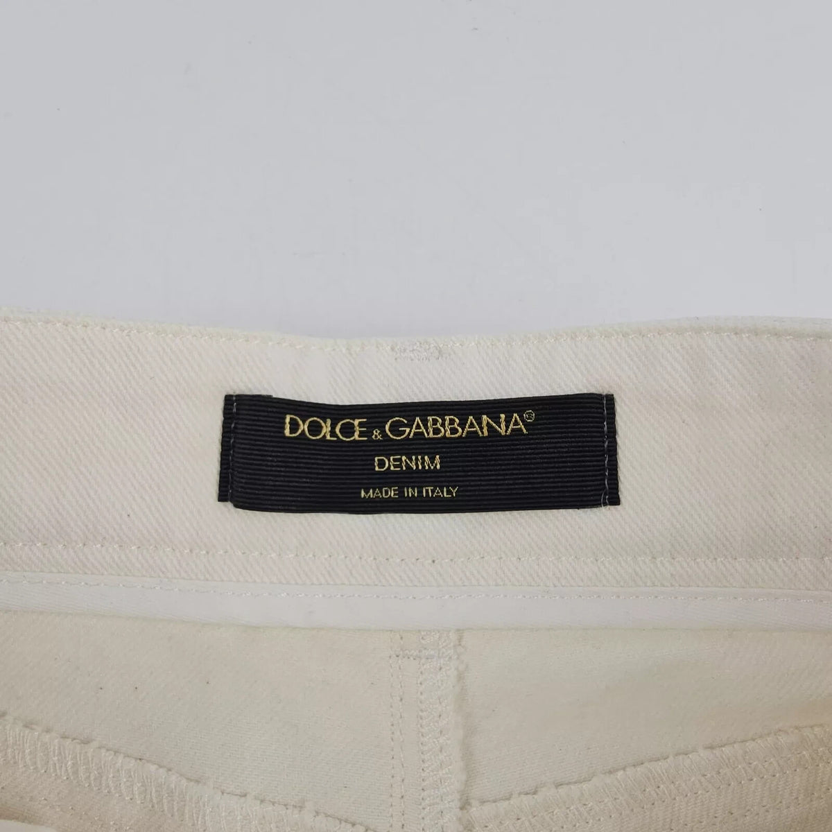 DOLCE&GABBANA White Wide Jeans New IT 36