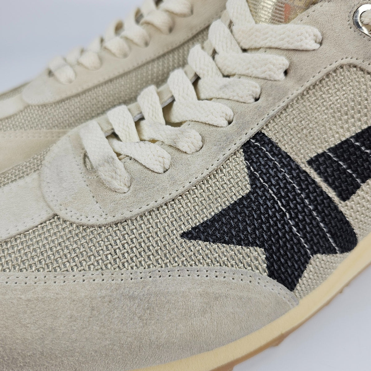 GOLDEN GOOSE Marathon Men's Beige Suede Sneakers New