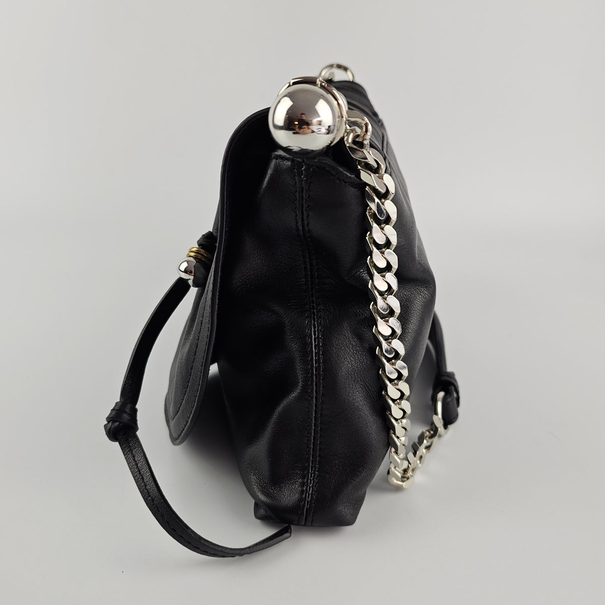 Isabel Marant Bolton Black Leather Shoulder Bag