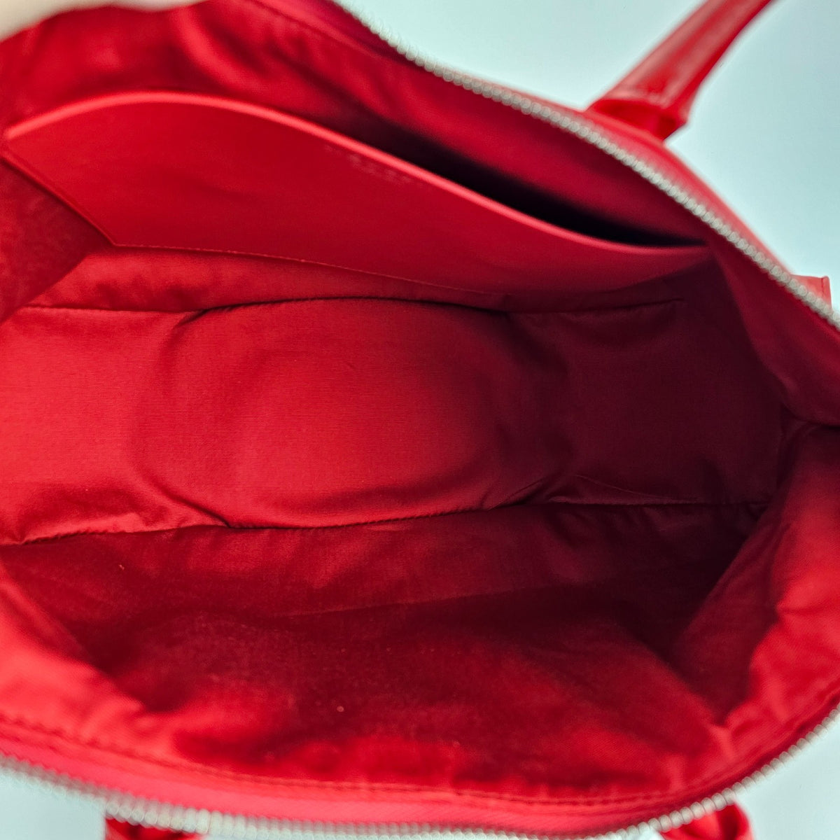 ALEXANDER MCQUEEN Manta Red Leather Top Handle Bag New