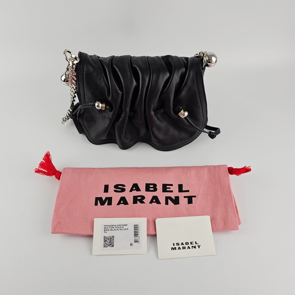 Isabel Marant Bolton Black Leather Shoulder Bag