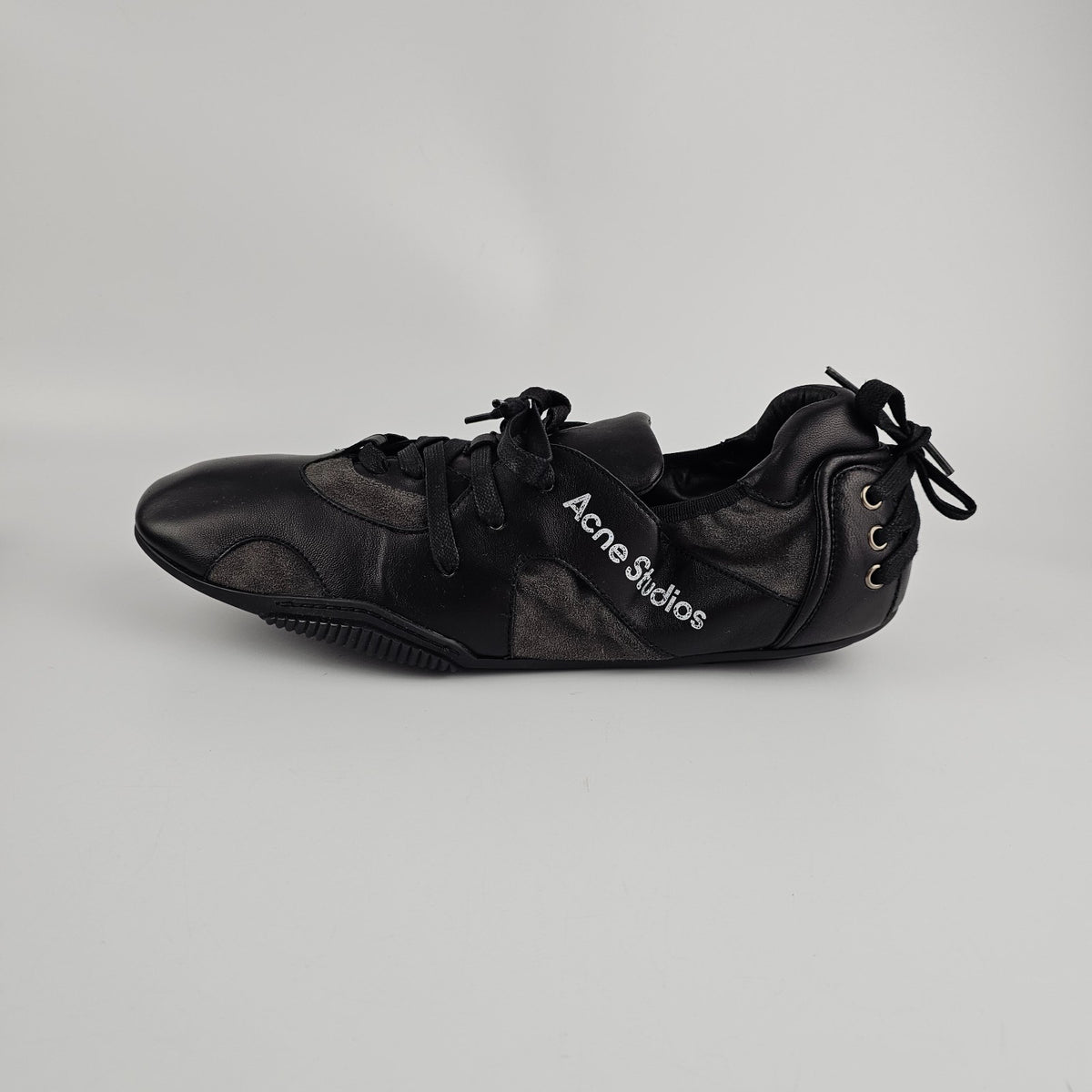 ACNE STUDIOS Black Leather Lace Up Shoes New