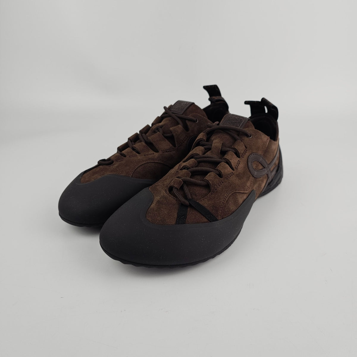 LOEWE $1100 Grip Dark Brown Sneakers New & Authentic