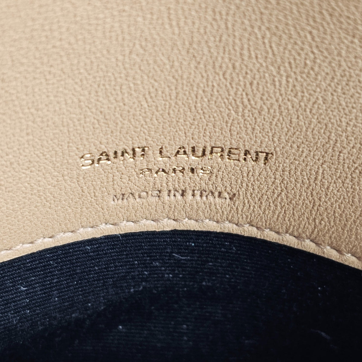 SAINT LAURENT Loulou Mini $2150 Natural Tan Leather Shoulder Bag New