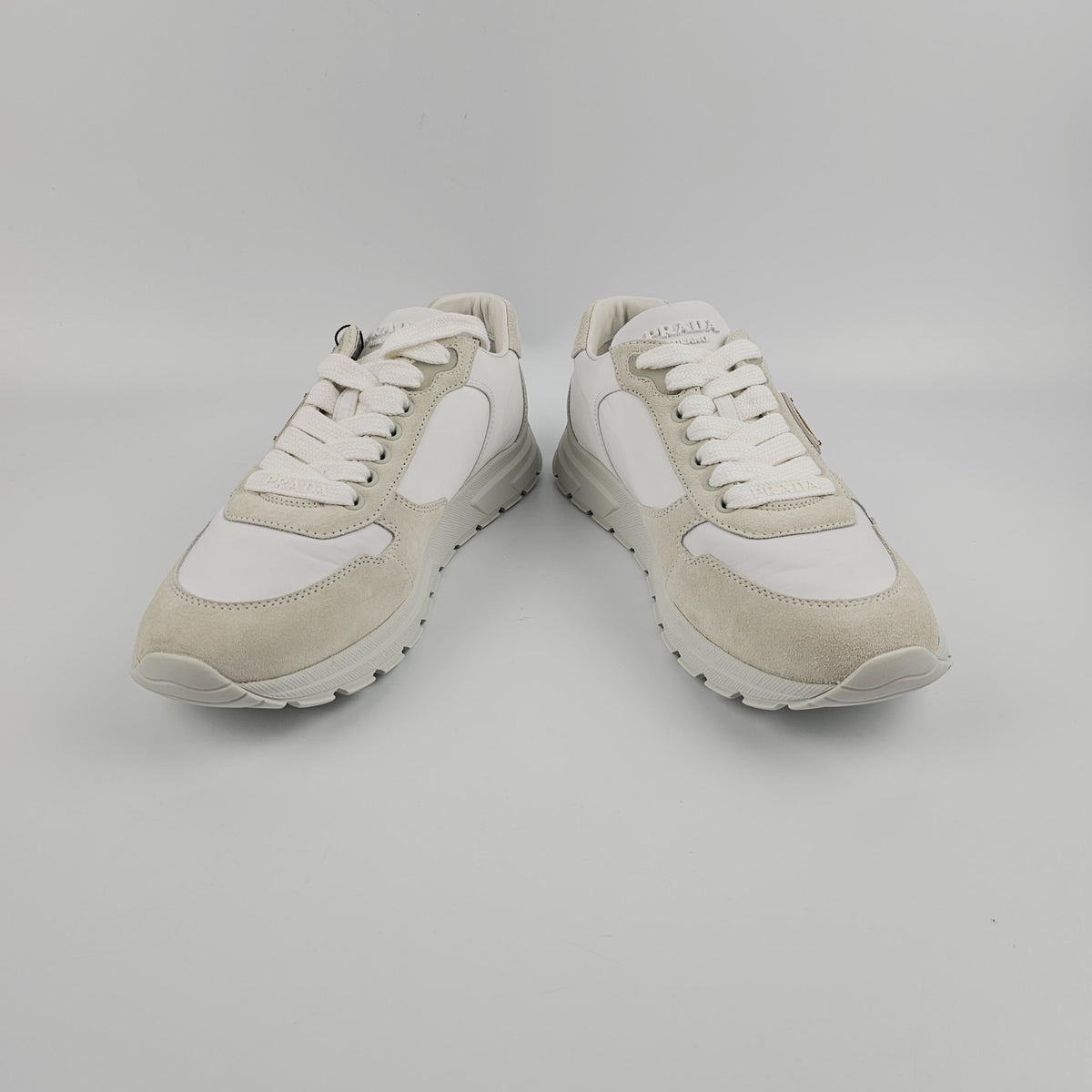 PRADA Prax 2.0 $1100 Women's White Sneakers New And Authentic
