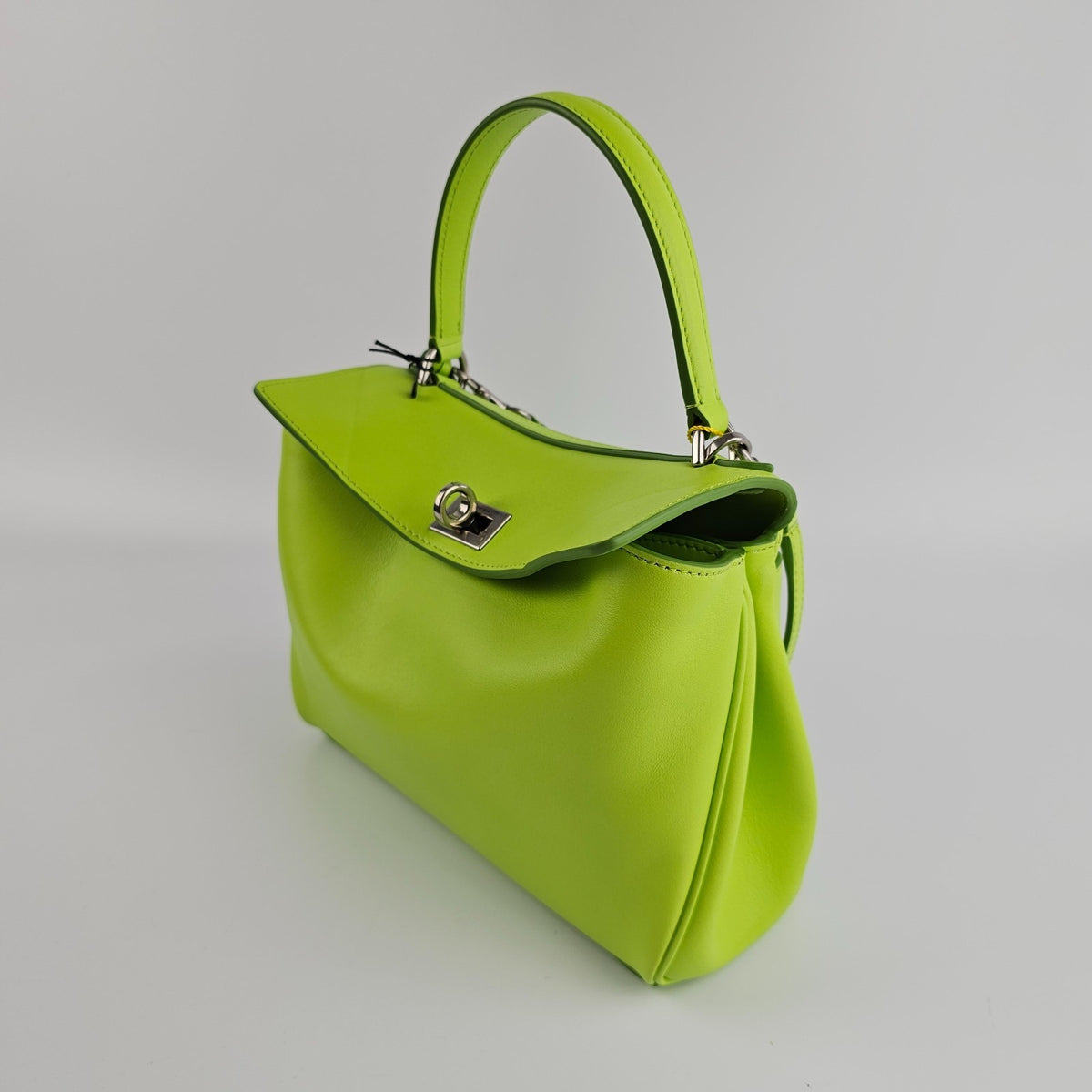 BALENCIAGA Rodeo Mini $2990 Granny Green Leather Handbag New And Authentic