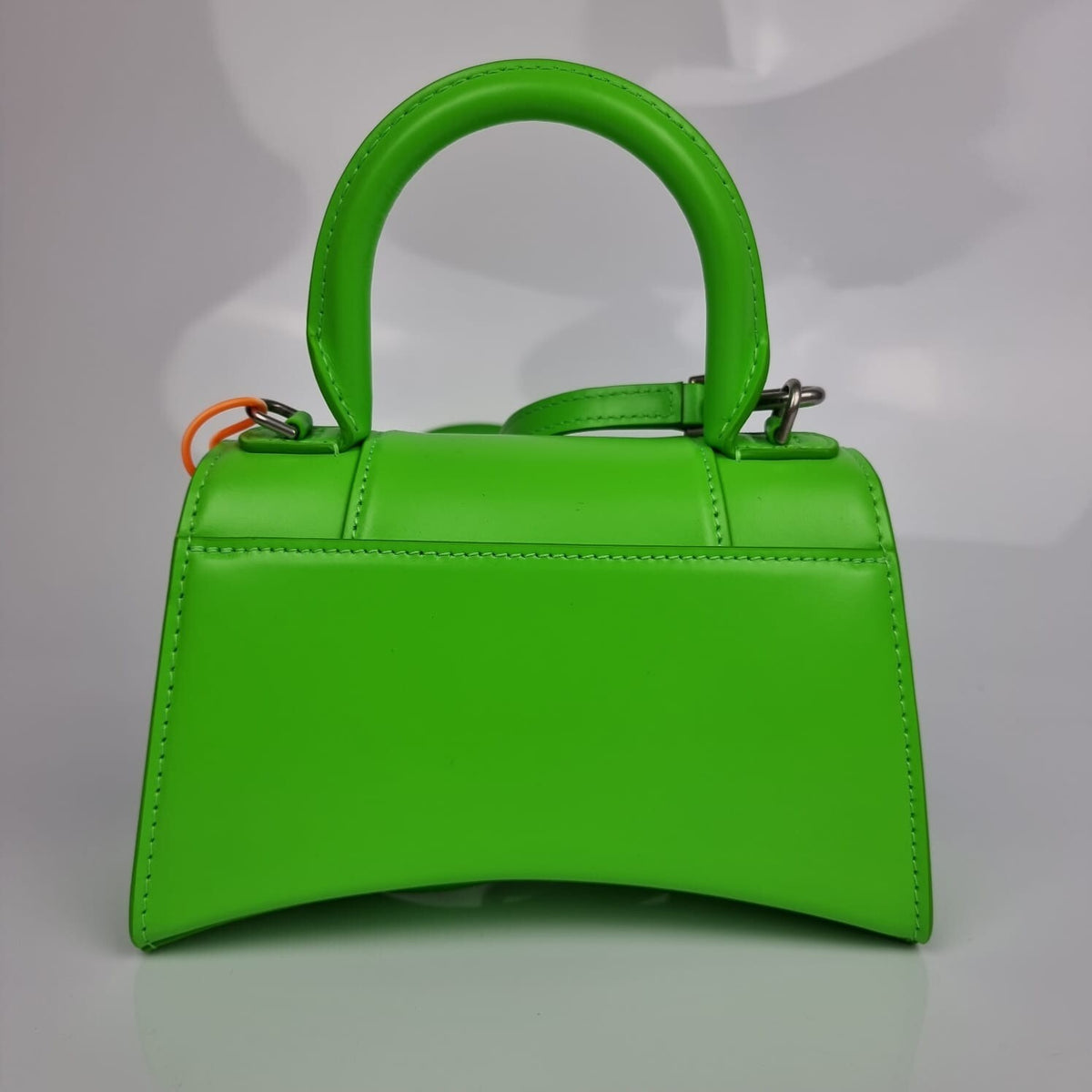 BALENCIAGA XS Hourglass Green Leather Bag New