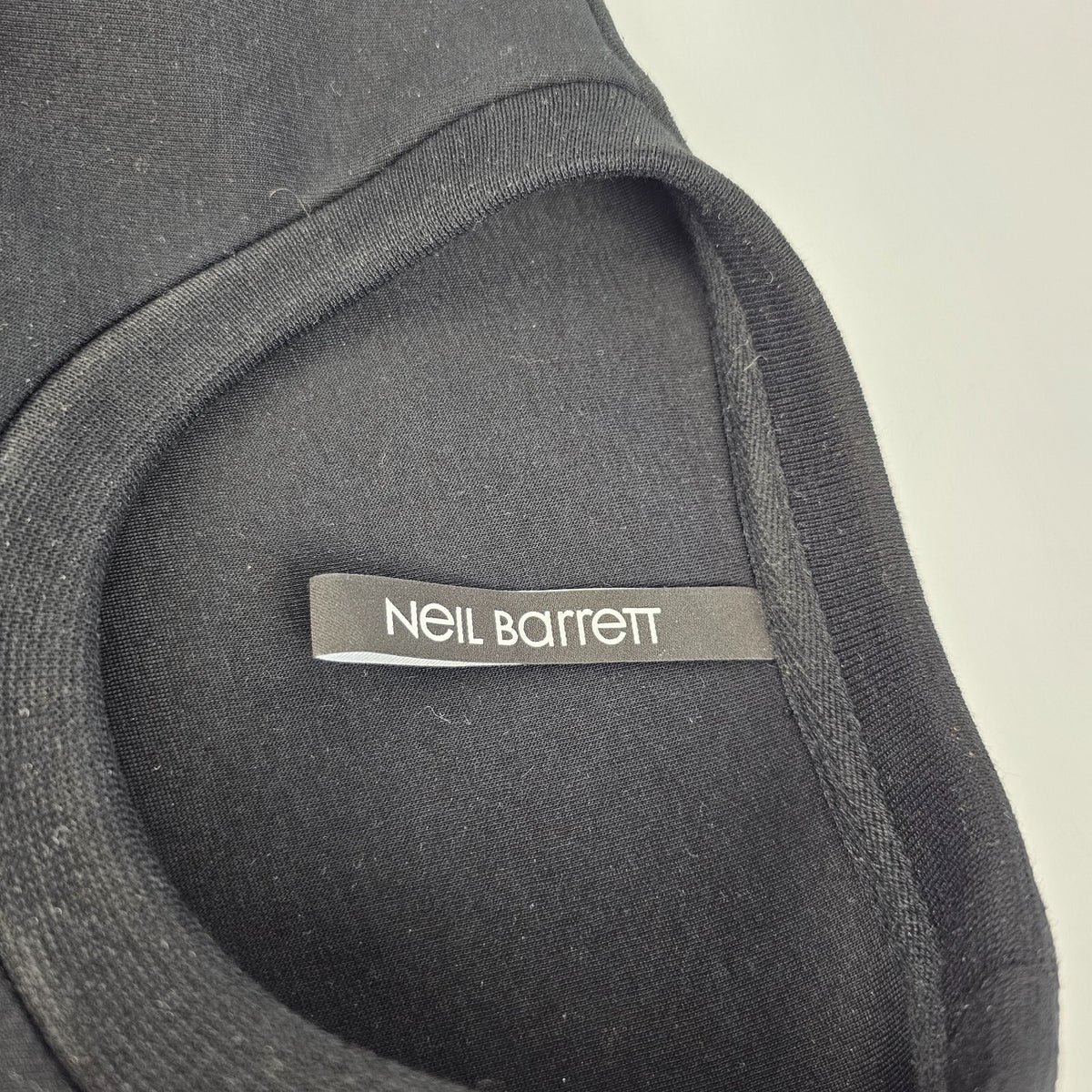 Neil Barrett Bolt Faux Neoprene Sweatshirt Size XS