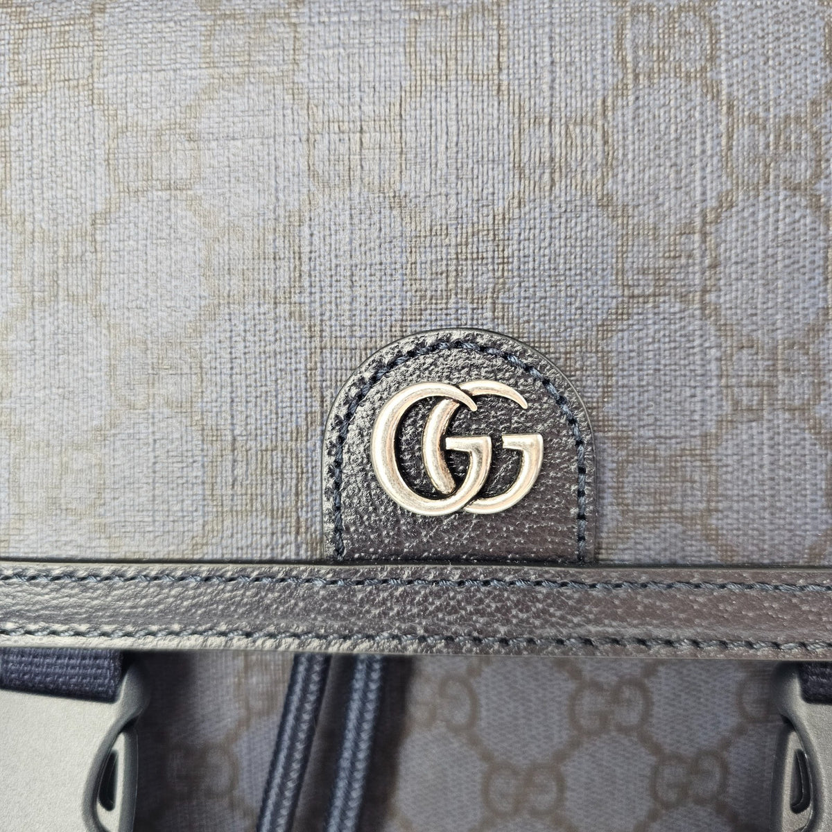 GUCCI Ophidia Large $2550 Blue GG Canvas Backpack New & Authentic