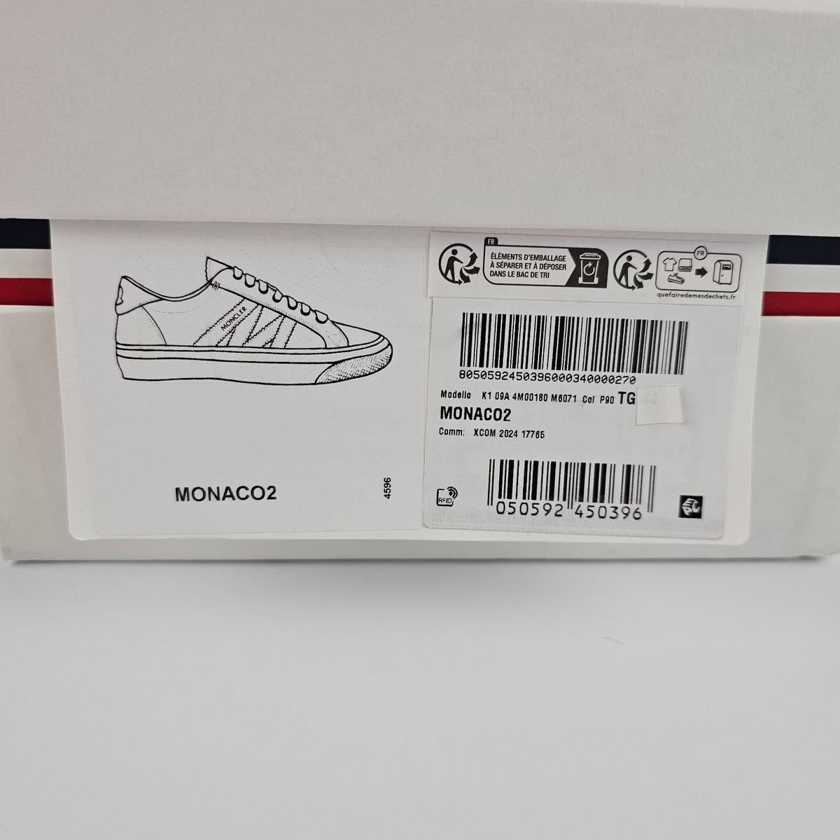MONCLER Monaco2 Men's Black Sneakers New