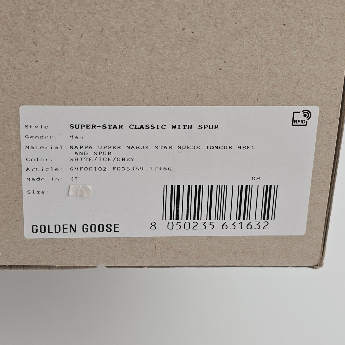 GOLDEN GOOSE Super Star Men's White/Gray Sneakers New