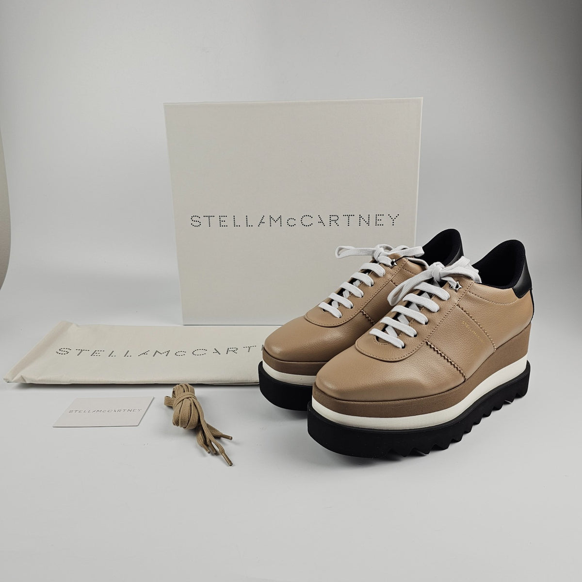 STELLA MCCARTNEY Elyse Beige Sneakers New