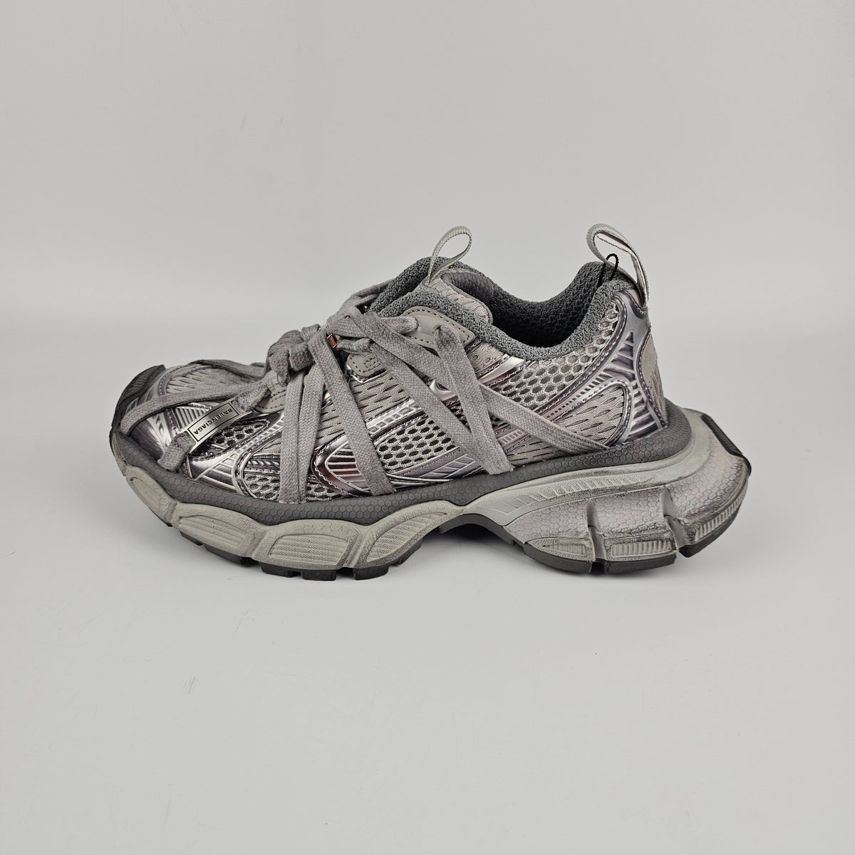 BALENCIAGA 3XL Extreme Laces $1400 Women's Gray Sneakers New