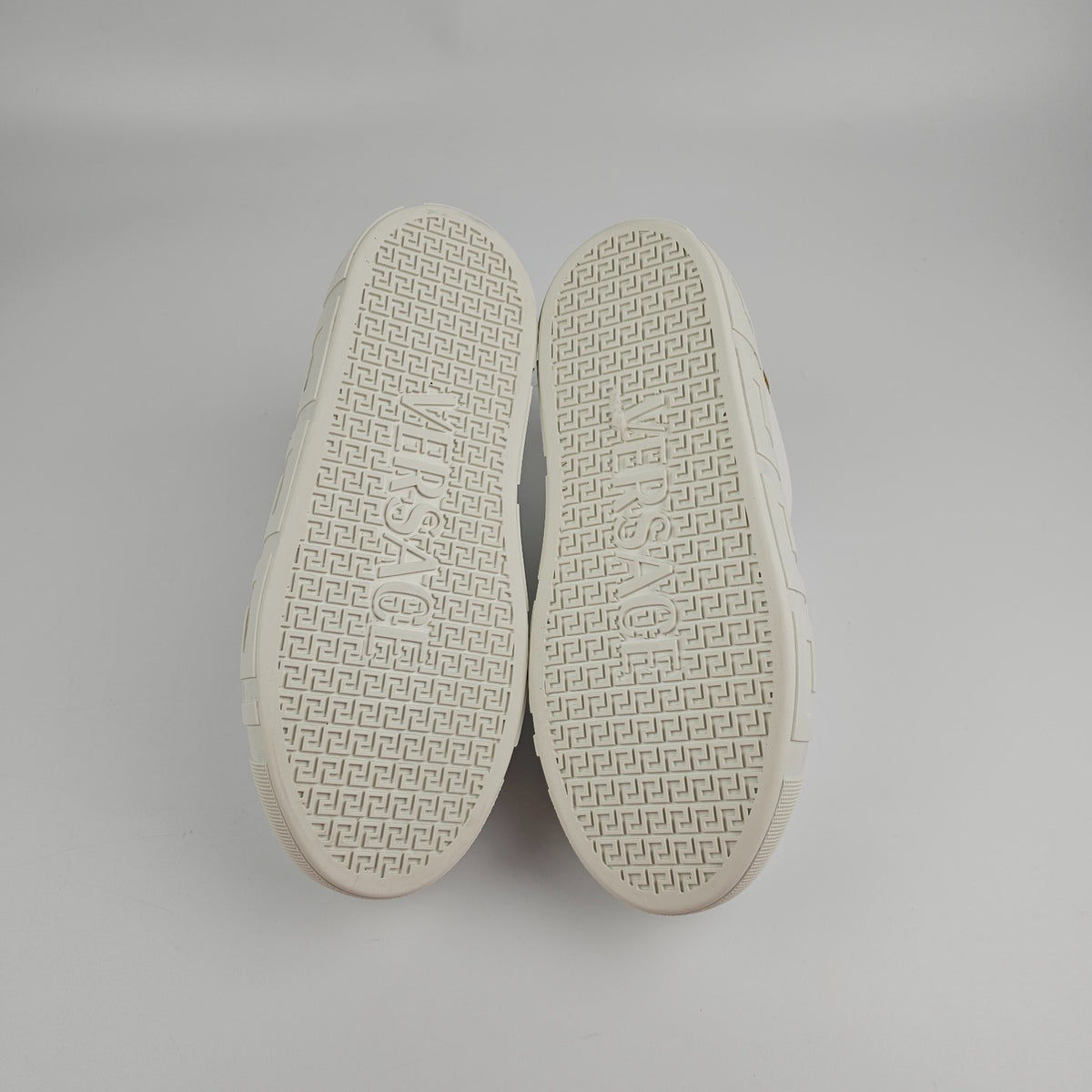 VERSACE Greca White/Gold Sneakers New & Authentic