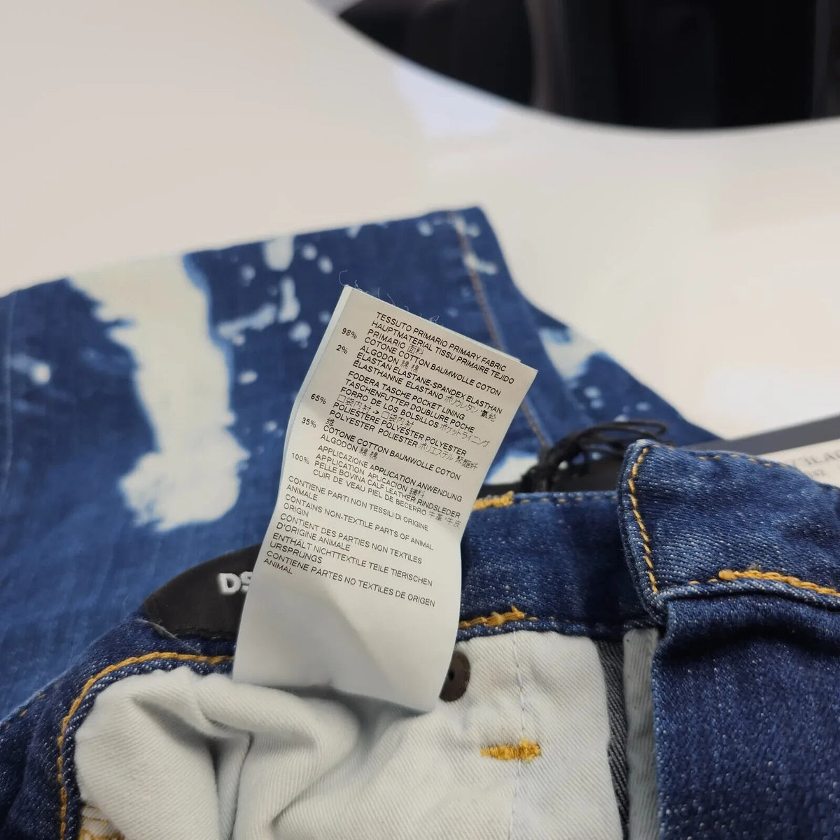 DSQUARED2 Women's Blue/White Dyed Tomboy Jeans New IT 38