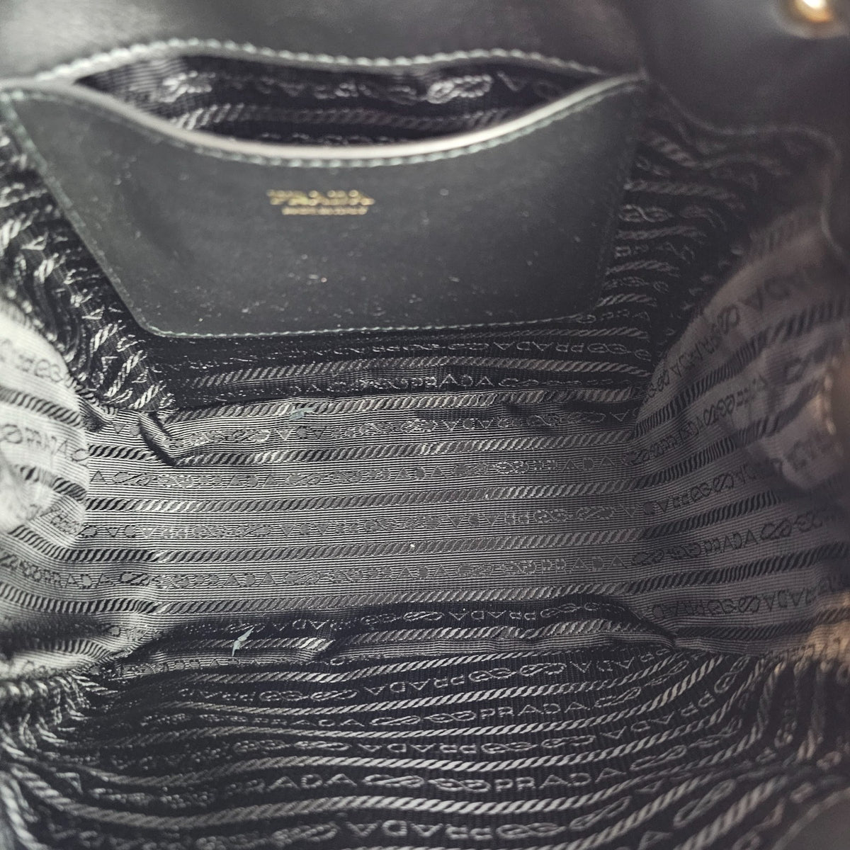 PRADA Darling Mini $2850 Black Leather Bucket Bag New & Authentic