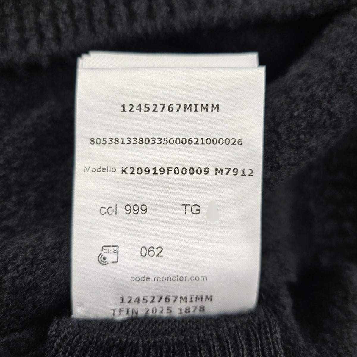 MONCLER Men's Black Turtleneck Sweater New