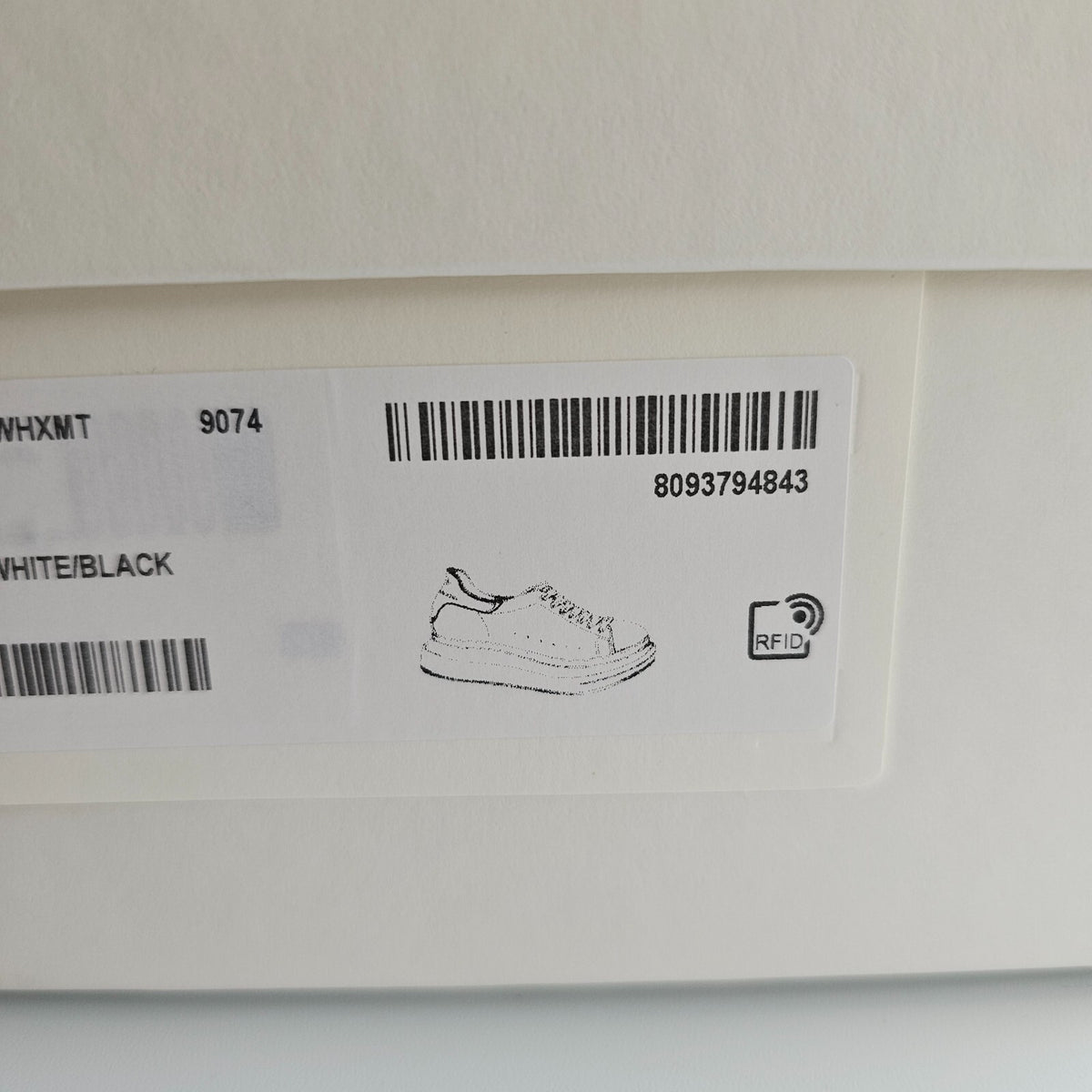 ALEXANDER MCQUEEN Oversized Men's White/Black Sneakers New