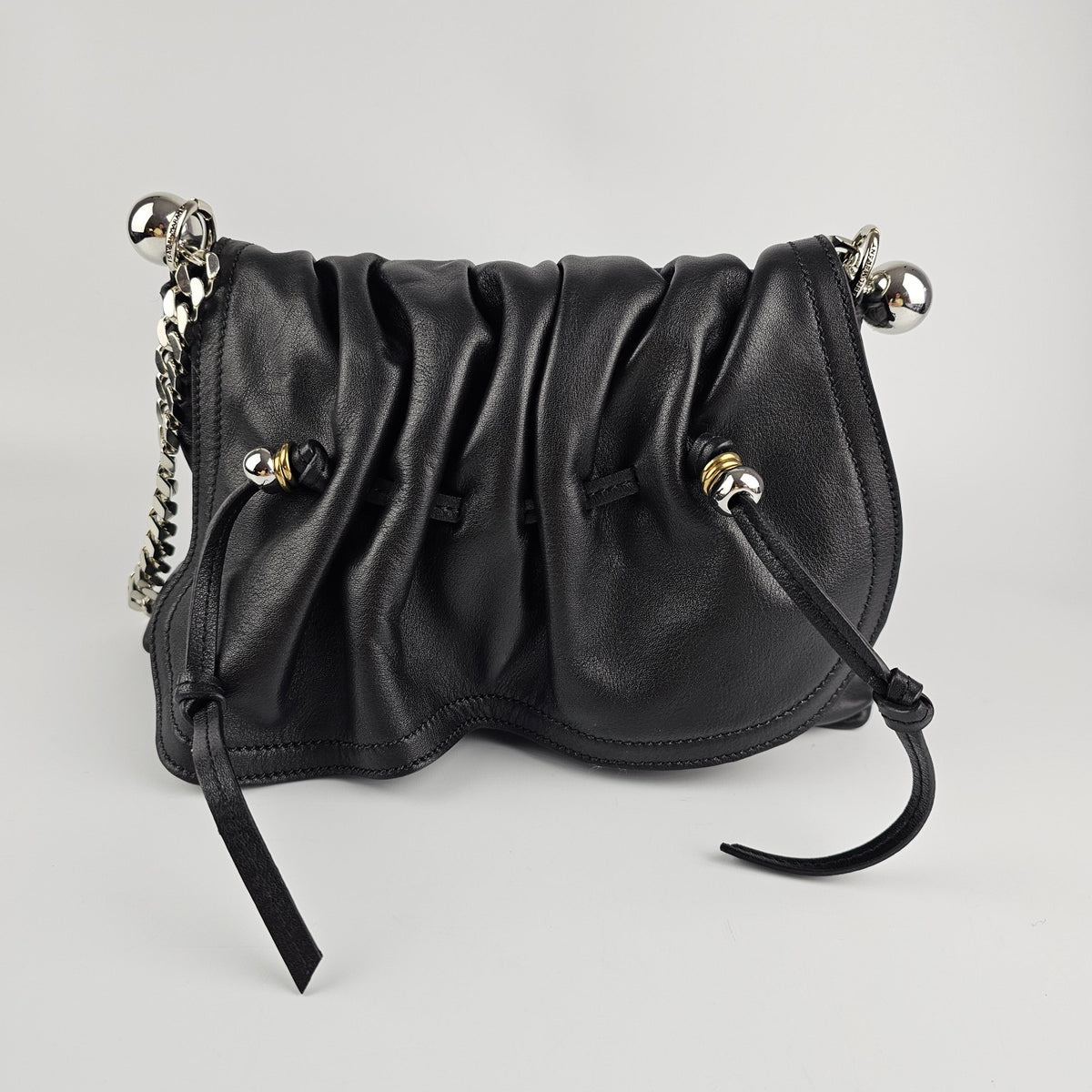 Isabel Marant Bolton Black Leather Shoulder Bag New And Authentic