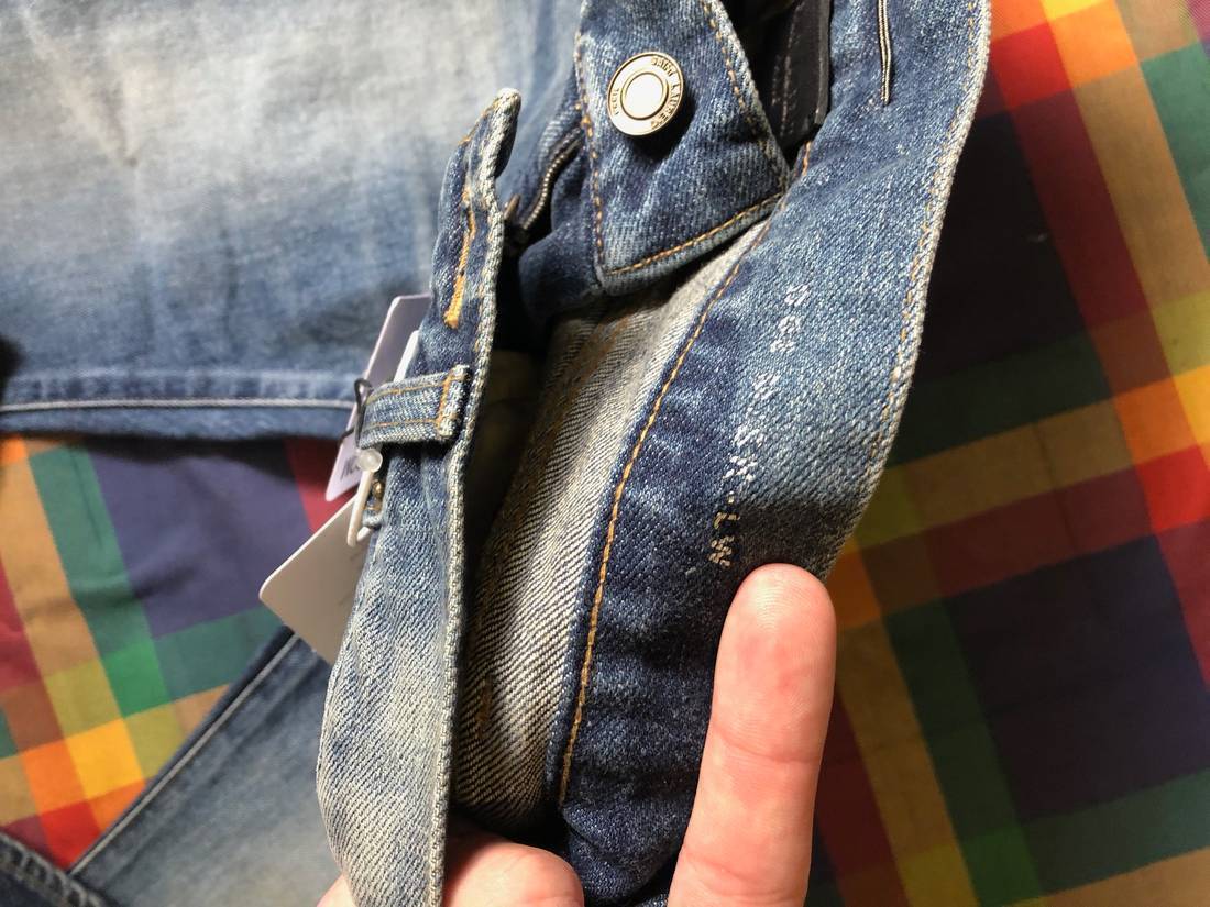 SAINT LAURENT Low Rise Blue Jeans Size 28