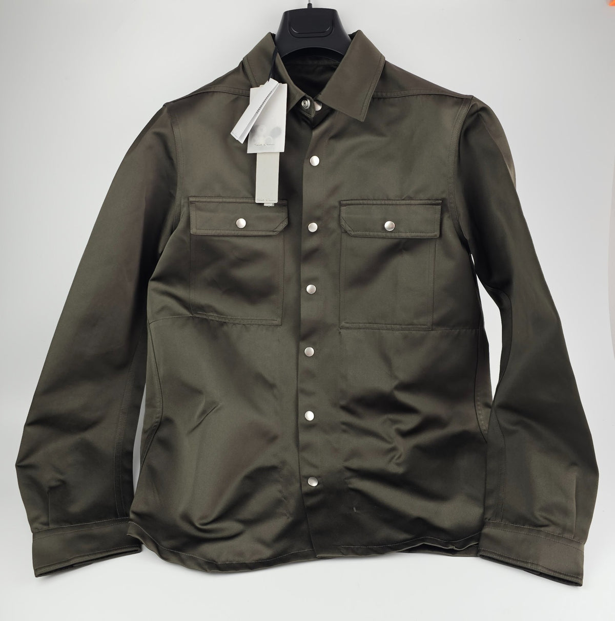 RICK OWENS Temple Outershirt Brown Shirt New & Authentic