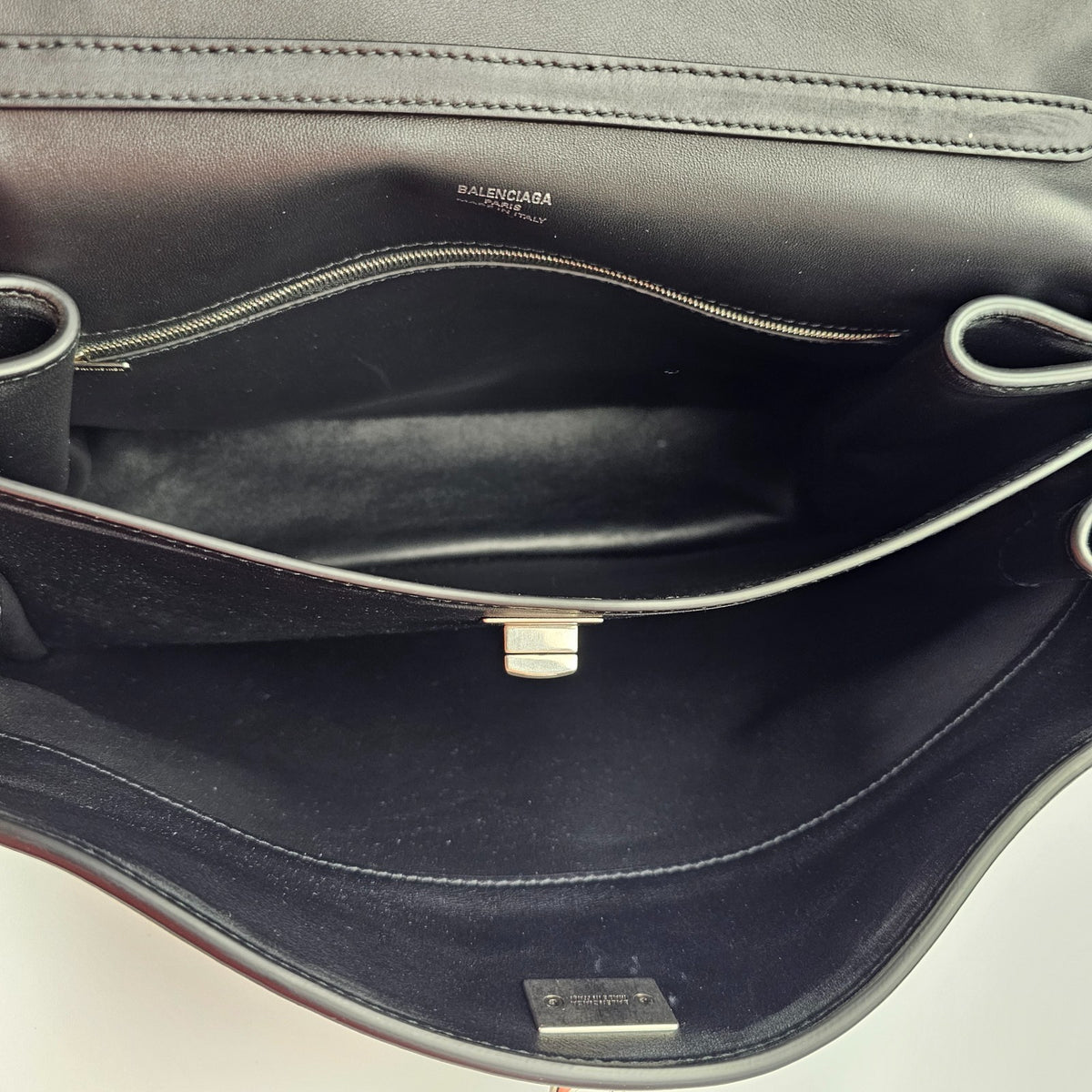 BALENCIAGA Rodeo Medium $5600 Black With Charm Leather Handbag New And Authentic