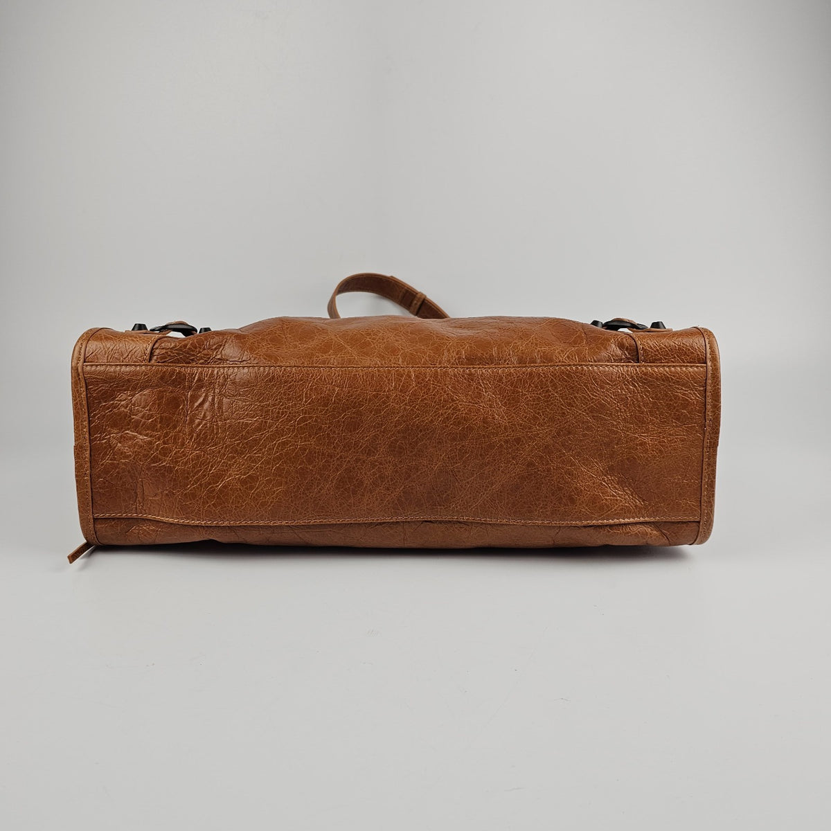 BALENCIAGA Le City Medium $2950 Camel Leather Handbag New & Authentic