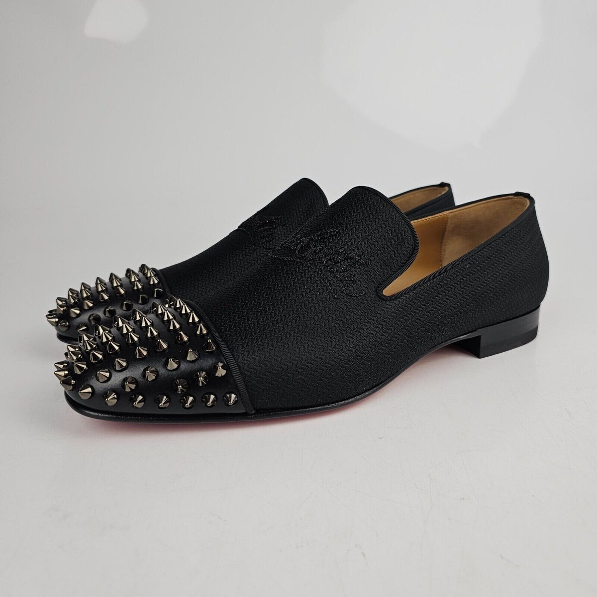 CHRISTIAN LOUBOUTIN Spooky Black Loafers New Size 41 US 8