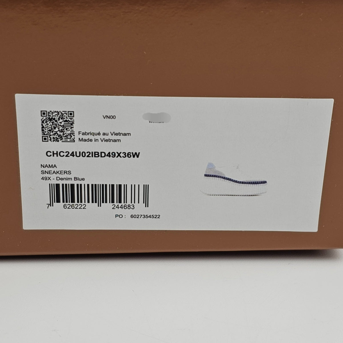 Chloe Nama Denim Blue Sneakers New & Authentic