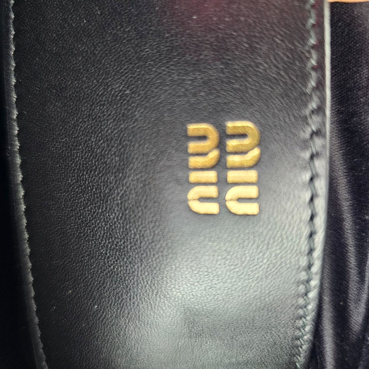 MIU MIU Black Leather Pouch New & Authentic
