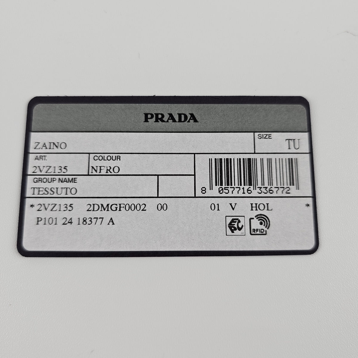 PRADA $2550 Black Re-Nylon And Saffiano Leather Backpack New And Authentic