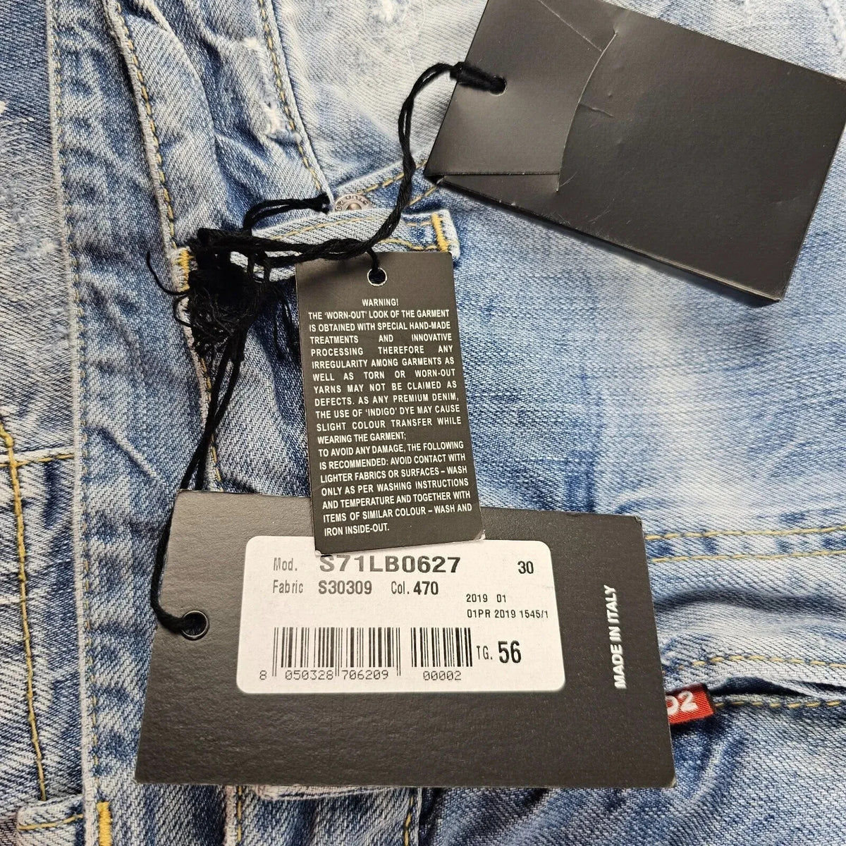 DSQUARED2 Blue Skater Jeans New IT56