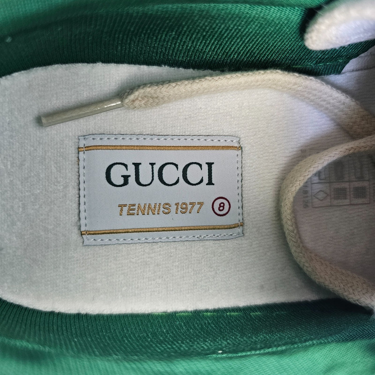 GUCCI Tennis 1977 GG Men's Beige Sneakers New Size UK 8 US 8.5