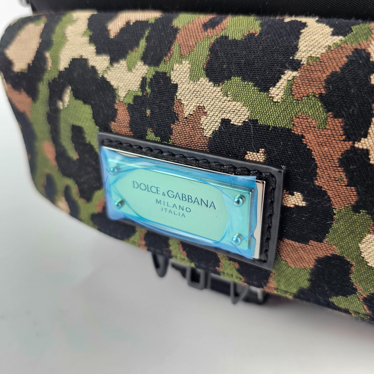 DOLCE&GABBANA DG Plaque Camouflage Crossbody Bag New