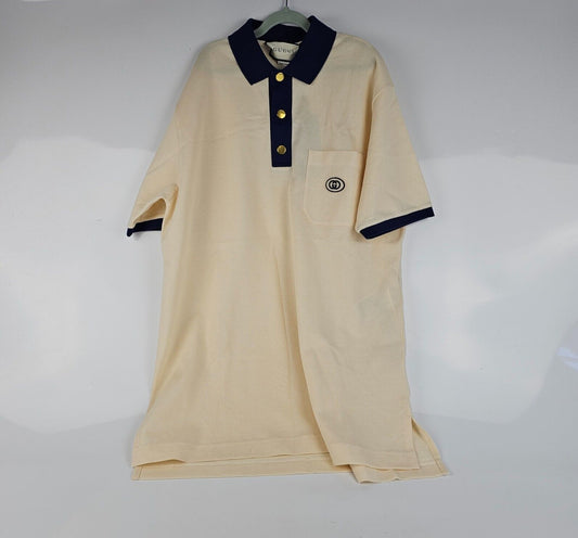 GUCCI Men's White Polo T-Shirt New Size XS